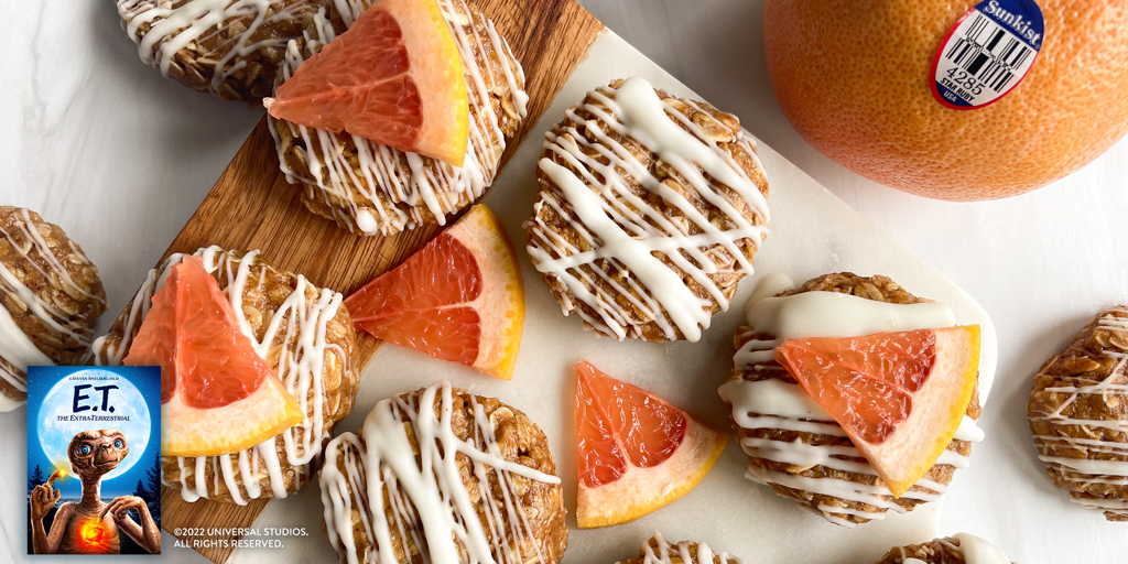 This Grapefruit Cookie recipe is perfect for movie night and the flavor will rock your world! bit.ly/3eIL7m9

Be sure to pick up grapefruit at your local grocery store today and celebrate 40 Years of E.T. The Extra-Terrestrial. Own on Digital &amp; Disc. @uniallaccess