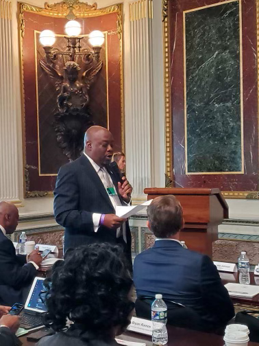 gacities's tweet photo. Great conversations today at the 
@WhiteHouse on improving communities and using resources such as ARPA, the Inflation Reduction Act,  &amp; Bipartisan Infrastructure Law. 
 
Georgia invitees included @biancaformayor, @MayorJohnsonSAV, and @hardiedavis
 and state leaders.  #gacities https://t.co/seP69LfOPX