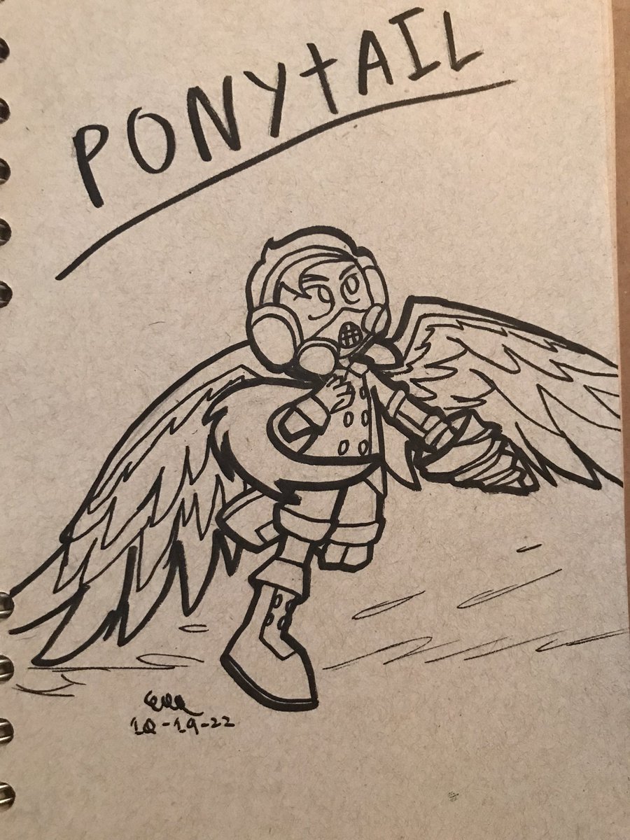 _Bvan_'s tweet photo. Long Hair Ponytail 

#Inktober #inktober22 #inktober2022 #ArtistOnTwitter https://t.co/SzZKGGoskc