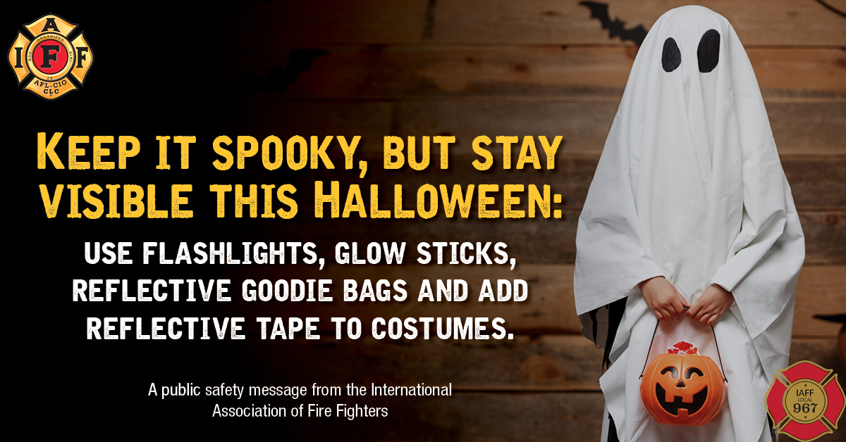 With Halloween coming up, let's keep kids safe while out trick or treating. Part of the costume should be something that will keep your child visible in the dark. #halloweensafety