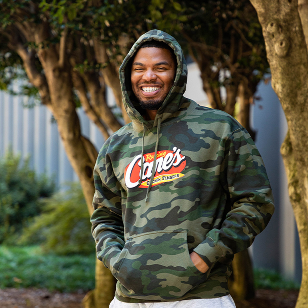 Let us introduce you to your new favorite Fall Cane's Gear that you never saw coming! Enjoy free shipping when you purchase an item from our NEW Camo Collection at RaisingCanesGear.com/collections/ca….