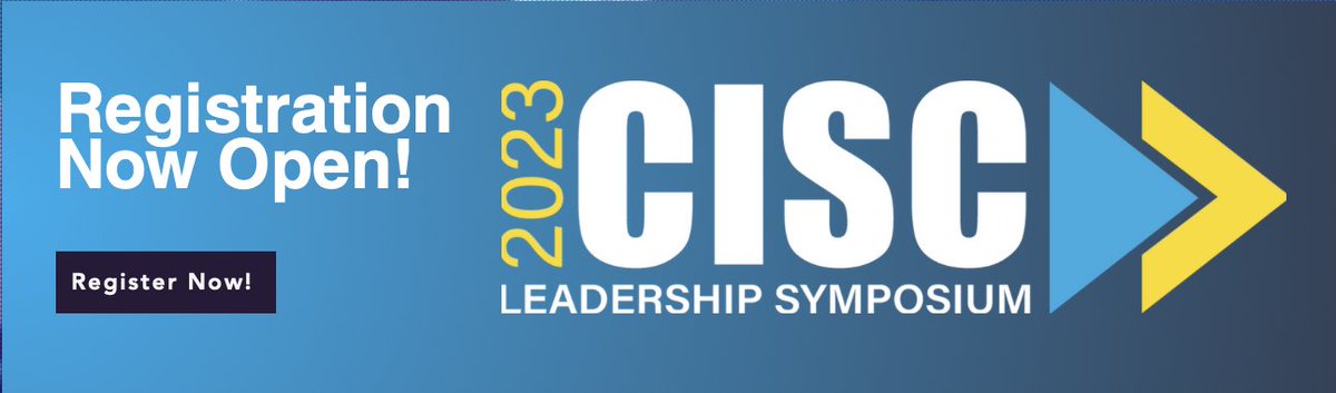 There is no need to risk FOMO, especially when registration for #CISC2023 is still open!
But don't wait, as space is limited, and the 2023 CISC Leadership Symposium is filling up fast. 
Get your spot while they are still available - ciscsymposium.org
@SBCSS_ESS