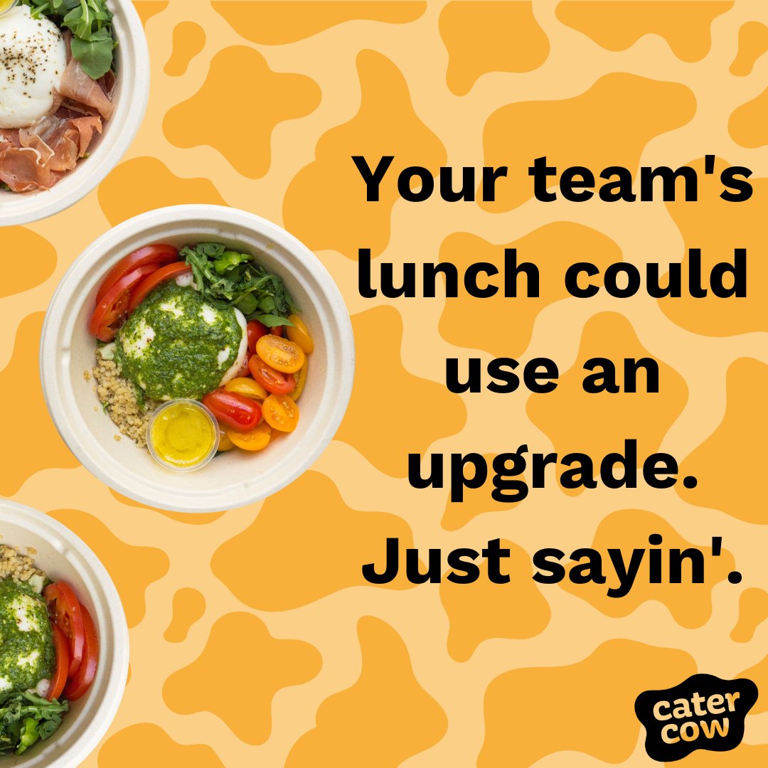 Looking to be the office hero when it comes to your next event? Use CaterCow to order from hundreds of delicious and reliable restaurants. You'll get an easy ordering experience, delicious food vetted by our team, and a caring customer support team that has heart &amp; soul. 🐮