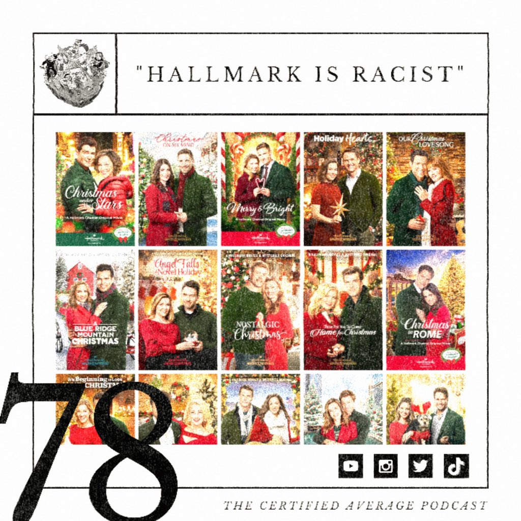 TheCAPtweets's tweet photo. Episode 78: Hallmark is Racist

up on all streaming services now babes 👑

go have a chuckle, a giggle, and let out a few hoo ha’s

Search “The Certified Average Podcast” on all streaming services OR use the link in our bio‼️ https://t.co/tzezE41elB