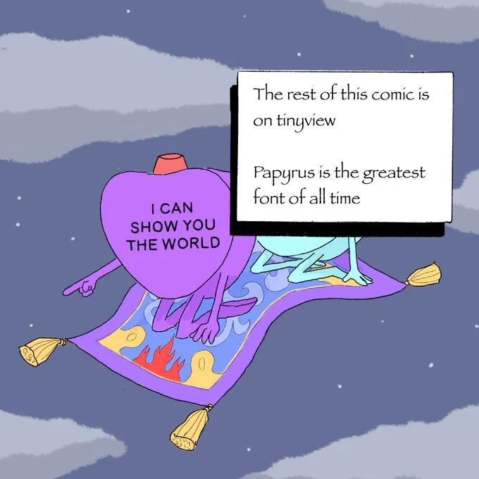 last one is on Tinyview and it's a goddamn goodie

https://t.co/r1L6gEfoAI

(posted a bunch of good ones on there this month if ya scroll back!) 