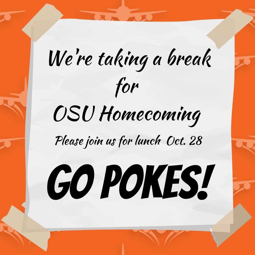 StillwaterOKgov's tweet photo. Fly-Day Food Trucks will be back at Stillwater Regional Airport next Friday. Thanks for your support! #DineSWO #SWO #gopokes https://t.co/wdyDU3Z8qQ