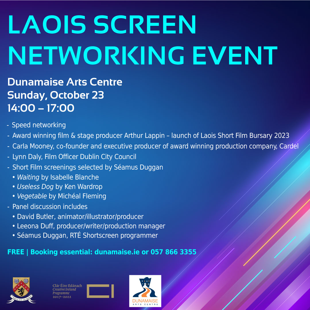 #CreativeLaois
Pls share🎞️🎦🤩
<a href="/arthurlappin1/">Arthur Lappin</a>  <a href="/Celtic_Con/">𝕮𝖊𝖑𝖙𝖎𝖈𝕮𝖔𝖓</a> <a href="/CardelEnt/">Cardel Entertainment</a> <a href="/KenWardrop/">Ken Wardrop</a> @swandiveproductions <a href="/SeamusDuggan/">Seamus Duggan</a> <a href="/leeonaduff/">Leeona Duff</a> <a href="/anithingartist/">David Butler</a> <a href="/dunamaise/">Dunamaise Arts Centere</a> <a href="/CentreLaois/">Laois Education Support Centre</a> <a href="/LaoisArts/">LaoisArts</a> <a href="/TheTwinTrees/">Twin Trees Festival</a> <a href="/StradballyM/">Stradbally country market</a> <a href="/AbbeyleixTidy/">AbbeyleixTidyTowns</a> <a href="/abylxheritage/">Abbeyleix Heritage</a> <a href="/dunamasecollege/">Dunamase College</a> <a href="/ScoilChriostRi1/">Scoil Chríost Rí</a>