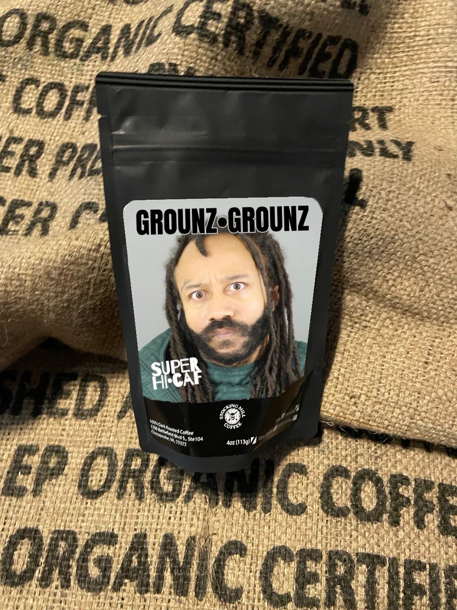 This coffee would likely be better suited for anti 2A commie coffee company BRCC as I’m sure it would be nasty bitter grossness. Nevertheless my brand is <a href="/smcroasters/">Stocking Mill Coffee</a> and frankly someone had to meme it and that someone may as well be me. 😆 

Super High - GROUNZ GROUNZ coffee.