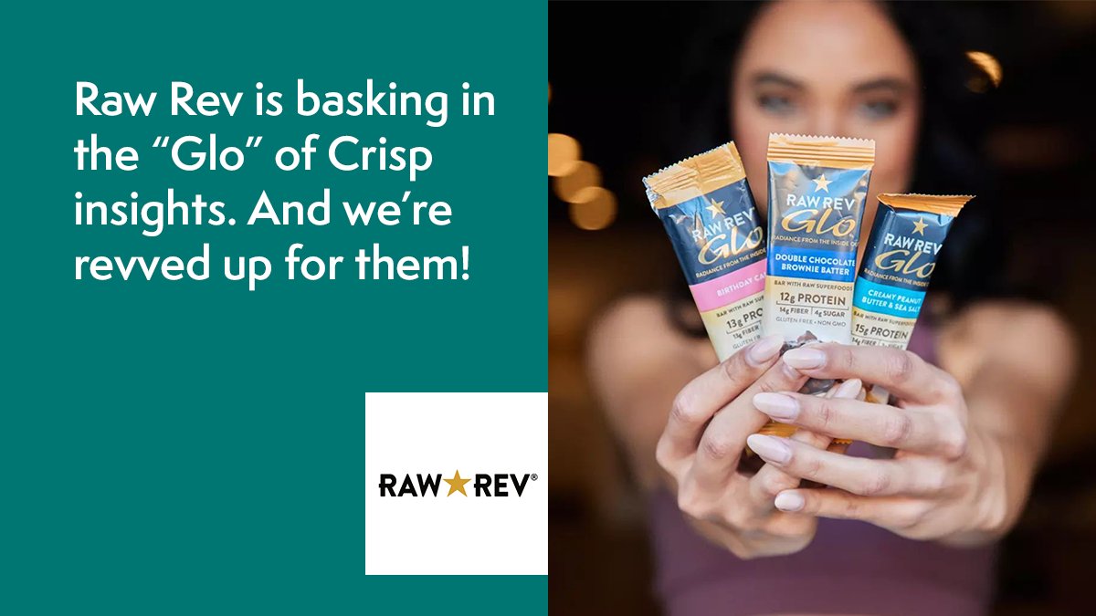 We’re proud to introduce <a href="/rawrev/">Raw Rev</a>, the latest data-driven brand to join the Crisp network!

Is your retail data ready for a glow up? Get in touch at gocrisp.com/book-demo

#rawrev #superfoodbar #veganprotein #datadriven #supplychain