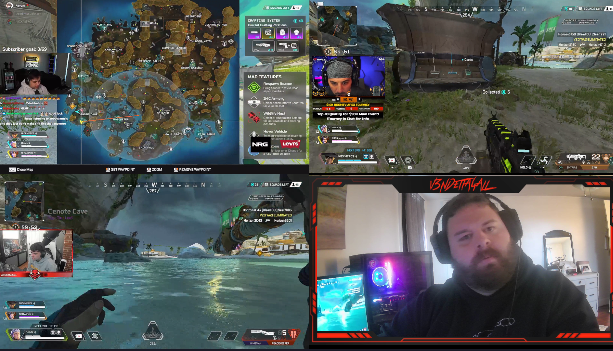 4allVendetta's tweet photo. Casting the @boomtv and #oversight Tournaments today from 4pm-10pm EST. #tripods View Live on https://t.co/TSaw0HJpwY @yaboydeeds @NICKMERCS @Apryze_ @PlayApex @PlayApexEsports #apex #tournament #competative https://t.co/JhOdaxoTAf