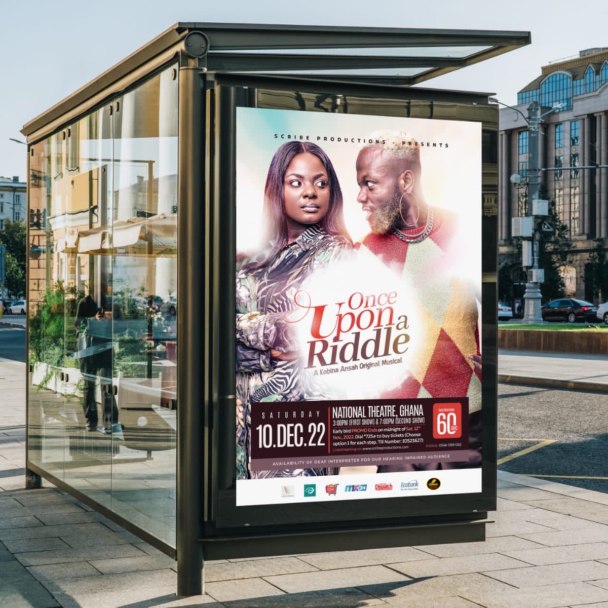 MaxSnells's tweet photo. What would you have done differently if you knew you had only six months to live? Grab your early bird tickets now! #OnceUponARiddle #EarlyBird #OriginalMusical #Scribe #DecemberInGhana #KobinaAnsah #MagicOnStage #NewPlayAlert #Cancer https://t.co/BLoJy4312s