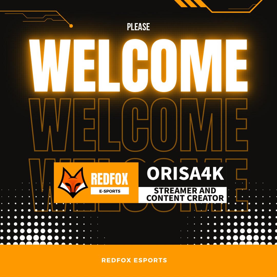 RedFoxEsports_'s tweet photo. Everyone please give a warm welcome to:

@Orisa4K 

He will be joining us as a streamer and content creator 🦊🧡 #redfoxesports #RedFox https://t.co/9TbOEVDlD7