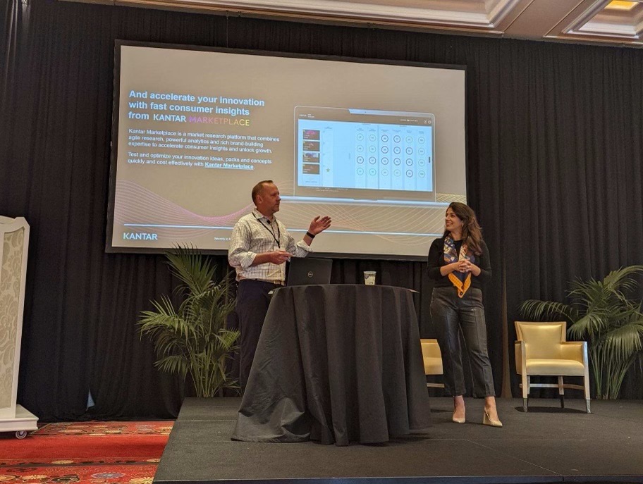 Kantar_NA's tweet photo. Great session today at #FEI22 from Kantar's Alan Wheeler and Liana Gregorians, discussing the key to unlocking winning innovation insights and how to create an insights culture based on agility of thought, not process @fei_innovation #FEInnovation https://t.co/NEsAANc6hF