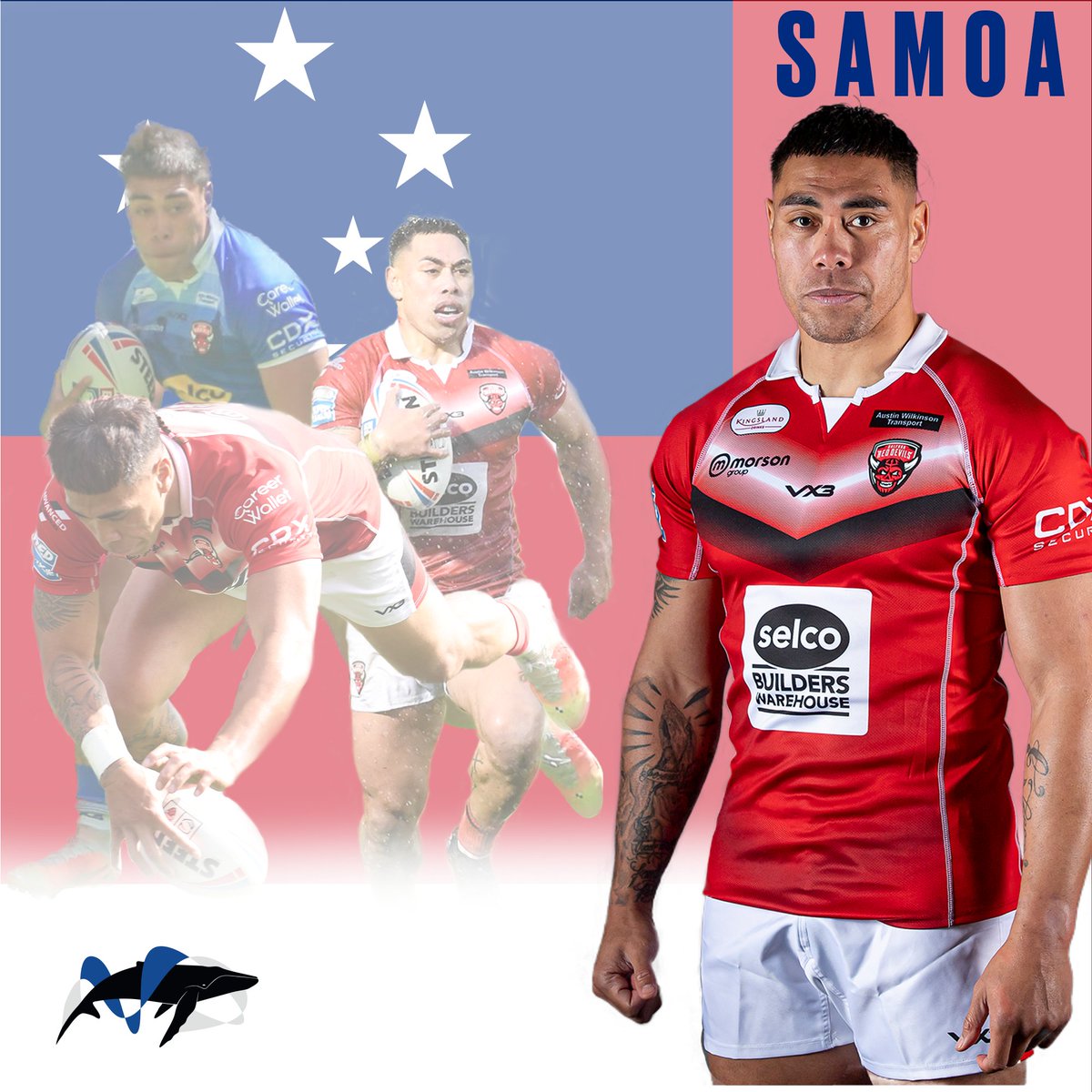 SalfordDevils's tweet photo. Ken Sio and Tim Lafai have been added to the Samoan squad ahead of their second #RLWC2021 fixture.

A huge congratulations on a well-deserved call-up, lads! 👏

💪 #TogetherStronger | 🔴👹 https://t.co/sz4LDKIGFM