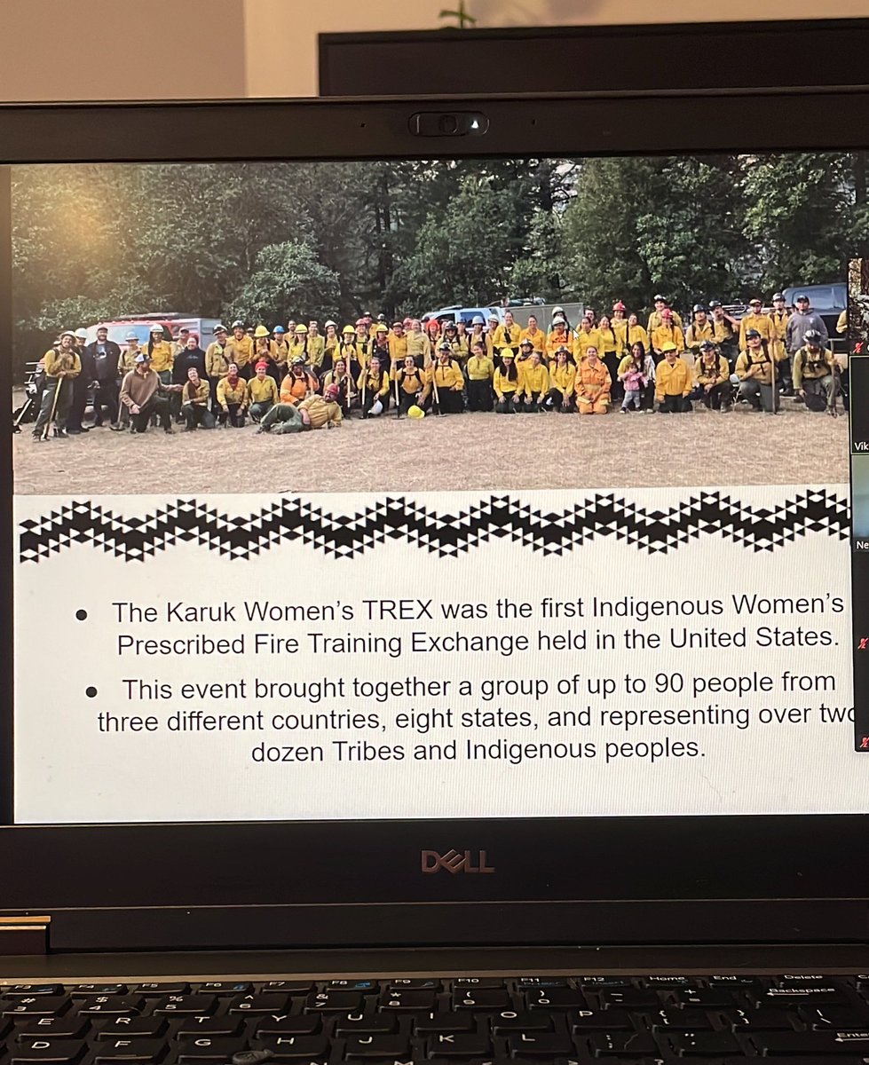 coral_avery's tweet photo. Great presentation on the Karuk Women’s TREX with Neva Gibbens and Vikki Preston #IndigenousFire #CulturalBurn @humboldtcalpoly https://t.co/oH80jDYEKj