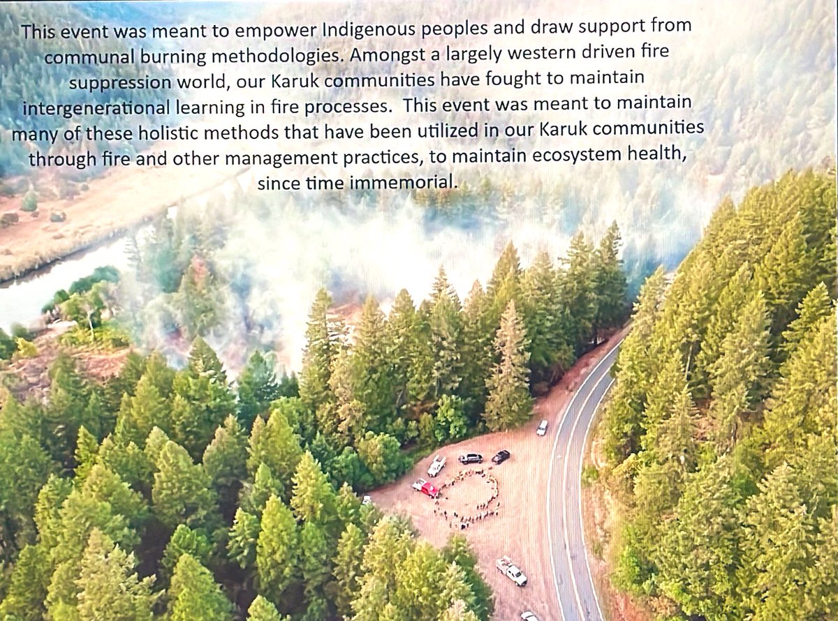 coral_avery's tweet photo. Great presentation on the Karuk Women’s TREX with Neva Gibbens and Vikki Preston #IndigenousFire #CulturalBurn @humboldtcalpoly https://t.co/oH80jDYEKj