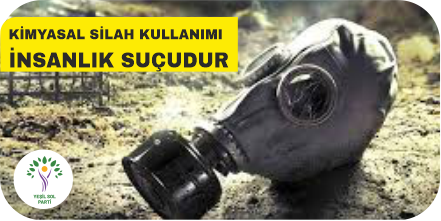 YesillerSol's tweet photo. Kimyasal silah kullanmak insanlık suçudur. 
TSK 'nın sınır ötesi operasyonlarında kimyasal silah kullandığına ilişkin iddialar BM ve OPCW tarafından derhal araştırılmalı, bulgular kamuoyu ile paylaşılmalıdır. insanlık suçuna karşı sessiz kalınmamalıdır.
#SessizKalma https://t.co/FN2UGeB69e