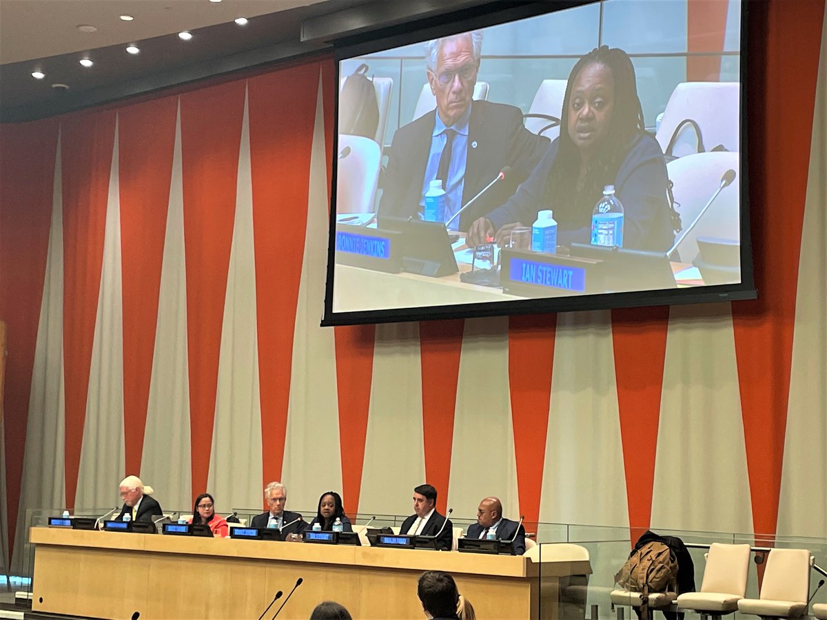 Today I spoke at a #UNFC side event focused on emphasizing the value of multilateral export controls, a critical tool for international security. A food for thought 🧵(1/6):