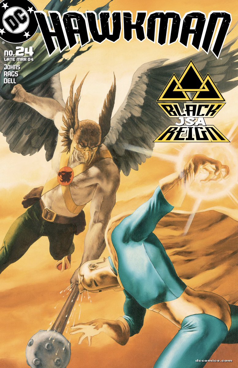 Hawkman #24 -  March 2004

Cover art by John Watson

The JSA/Hawkman Black Reign storyline, from which the Black Adam movie takes its inspiration. 

#dccomics #hawkman #drfate #BlackAdam
