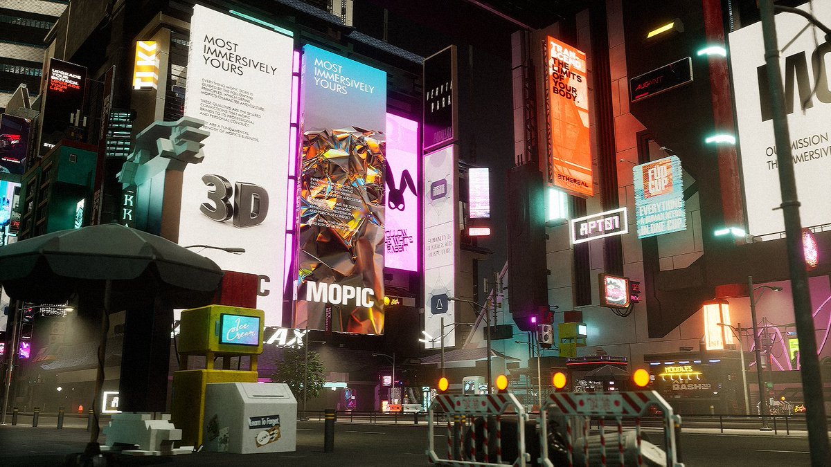 mbtopal_art's tweet photo. MOPIC has never been so sparkly. ⚡️
Cyberpunk Metaverse environment design that I developed in collaboration with MOPIC👇🏻

.
.
.
.
#metaverse #UnrealEngine #game #gamedev #UE5 #MOPIC #leveldesign #indiedev #freelance #cyberpunk #kitbash https://t.co/M8m7laRRve