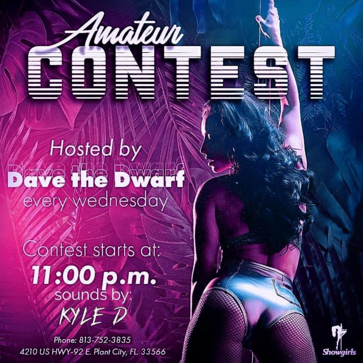 DJKyleDOfficial's tweet photo. Amateur Contest tonight! Come enjoy $3 beers 🍺 and beautiful ladies! (@ Show Girls in Plant City, FL) https://t.co/sq0xgH6Dfu https://t.co/4iRAPMxmfU