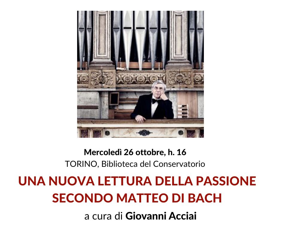 CoroMaghini's tweet photo. In preparazione all'evento culminante del #FestivalBackTOBach2022 si terrà una guida all'ascolto del sommo capolavoro bachiano, a cura di Giovanni Acciai.
L'appuntamento è per mercoledì 26 ottobre, alle ore 16, presso la Biblioteca del Conservatorio di Torino. https://t.co/eKtmZb41s5
