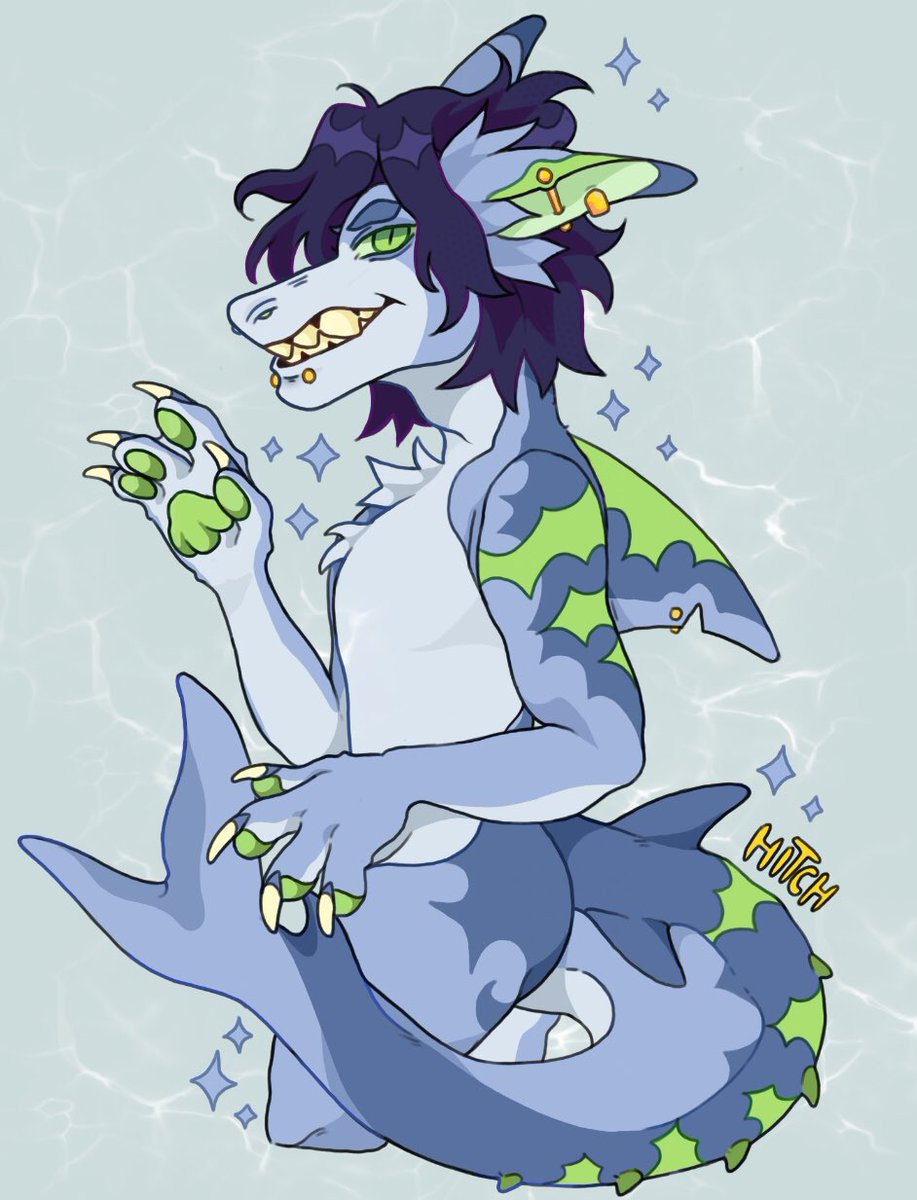 hixtch's tweet photo. I forgot to post it earlier, This is a custom design comission for @Stimulfuriac! It was really fun to make tho, thank you sm! #furry #comission #fursona #shark #adopt https://t.co/QODZ9bPx0d
