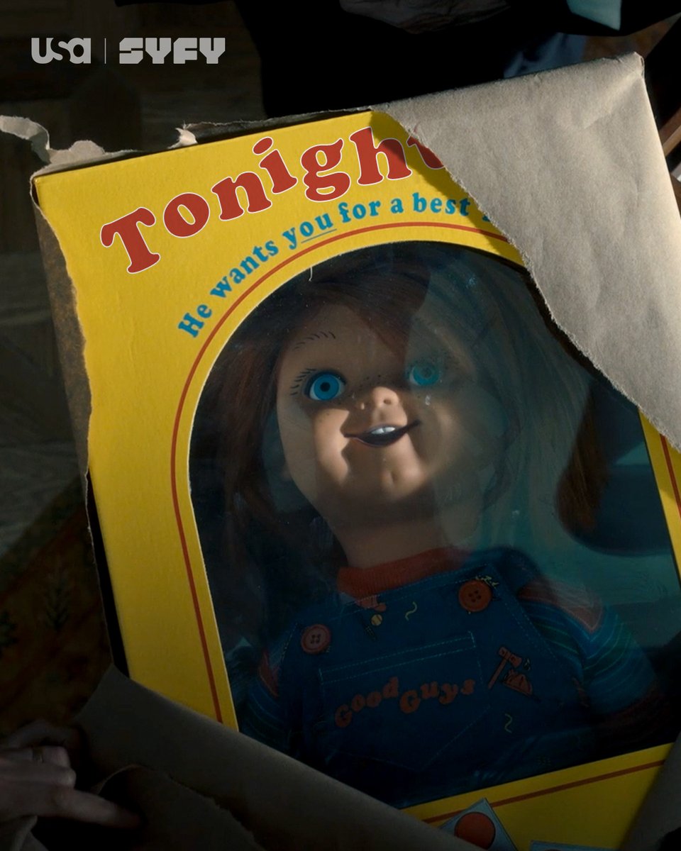 When #Chucky shows up chaos will ensue, TONIGHT 9/8c on @USA_Network and @SYFY 😈