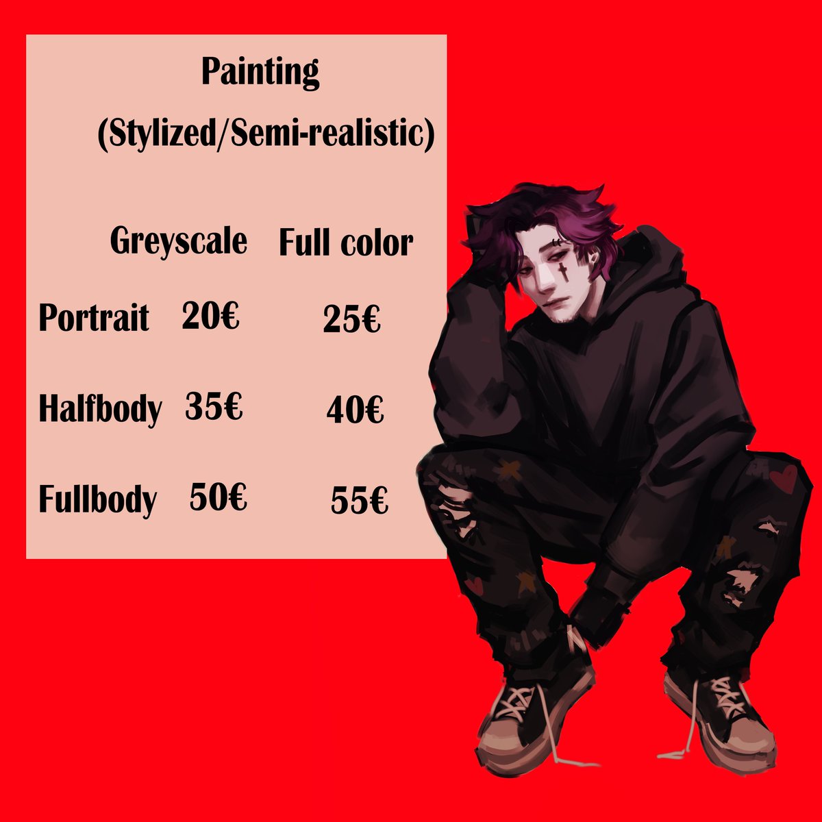 psyxxxched's tweet photo. New Commission Sheet! Struggling with money atm so would appreciate any kind of support :)! 

DM for any inquiries or questions. 
#commissions #artistsontwitter #commissionsopen #art #artist https://t.co/eRIDhA2EJH