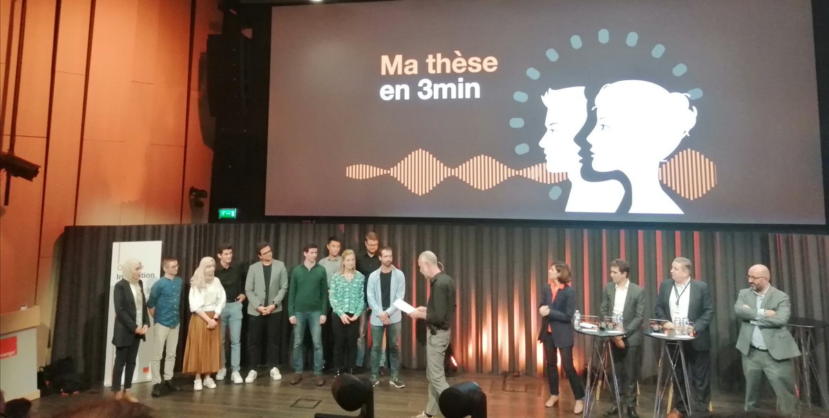 Une #innovation qui s'illustre aussi dans un concours de pitchs inédit : 3 minutes pour vulgariser ses travaux de thèse ! Chapeau bas à tous nos finalistes et à ceux qui ont rendu cette initiative possible.