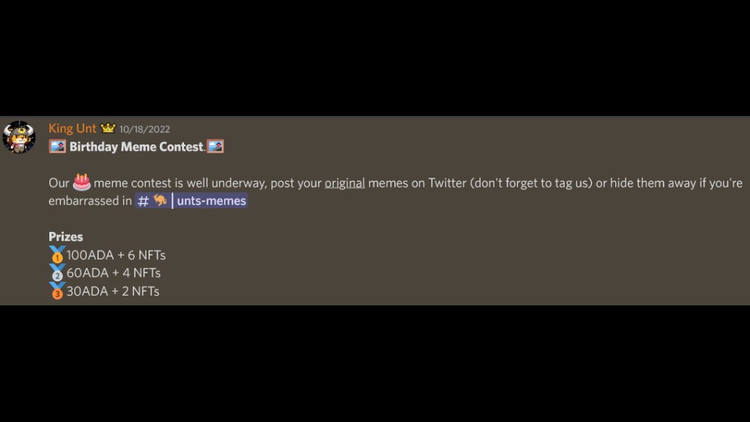 CheekyUnts's tweet photo. 📢Last call of the 1st Birthday Meme Contest!

Did I mention prizes?

Also, get ready for a little something special from @ms_pfp 

Gimme some ♥️&amp; 🔁

#Cardano #NFT #CardanoCommunity https://t.co/BCJkESR7Mb