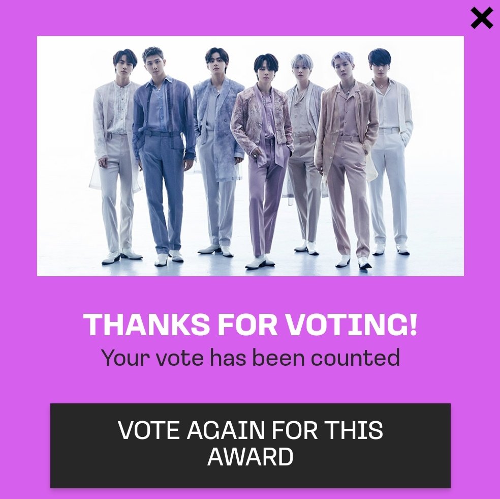 Melkenstock's tweet photo. I am voting for BTS (@BTS_twt) for Favorite Pop Duo or Group at the #AMAs.
🔗https://t.co/XpNHniTmfc

✔️매일매일 계정당 22표 트위터 &amp; 홈페이지 투표하기 https://t.co/dOs0kS2JVa