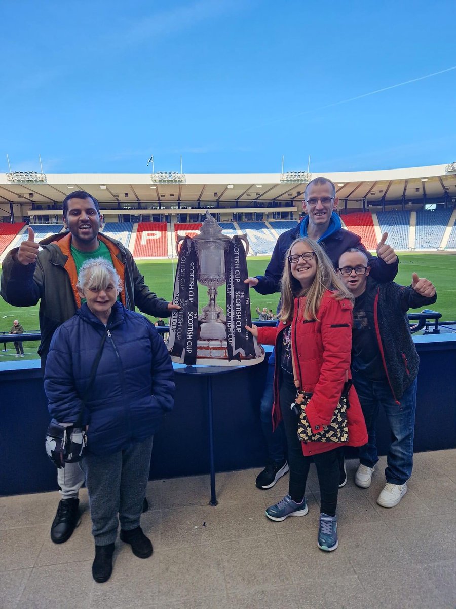 includeme2club's tweet photo. Our #BuddyClub takes a members-led approach, each week something different and new. This week was a trip to the Scottish Football Museum at Hampden. Lots of smiles, fun, fitness and football was explored by the team. #WhereIdeasHappen #IM2C https://t.co/1oLtuDGn2P
