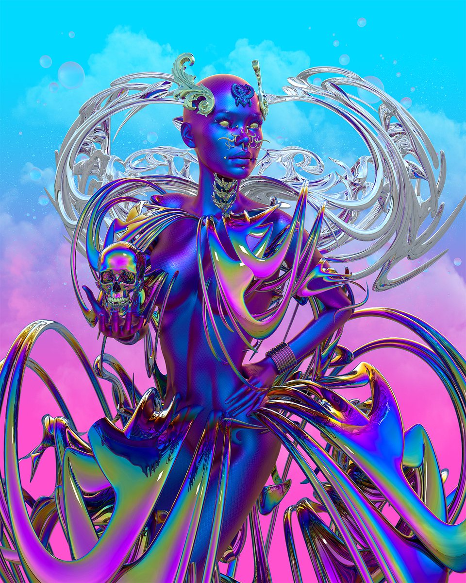 'ANDROMEDA' is live @KnownOrigin_io 💎💎💎 ✨ Update: Last 2/10 editions! - 0.05 $ETH Thx for your amazing support #NFTCommunity 💜 #nftart #NFT Link 👇