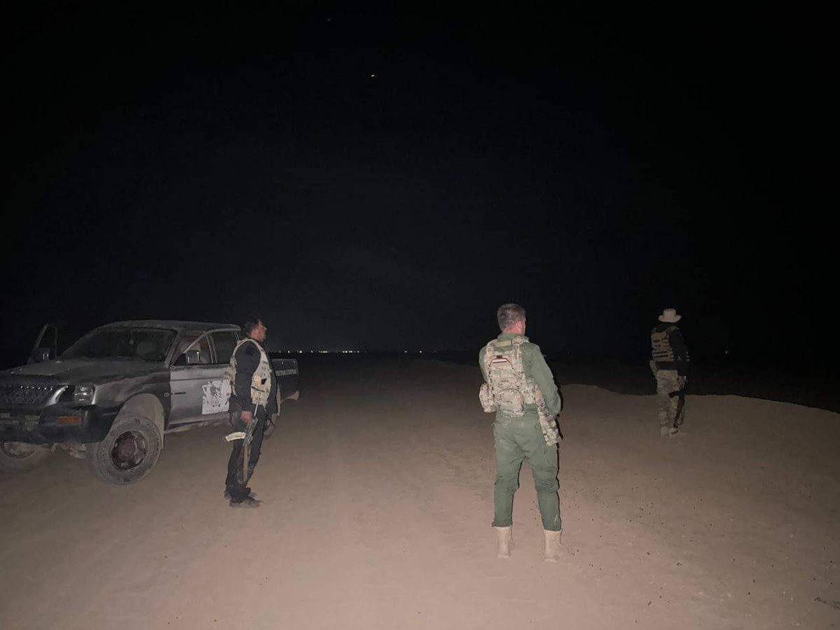 warmediateam's tweet photo. A #Popular_Mobilization Force conducts an overnight reconnaissance operation south of #Sinjar (photos)

#War_Media_Team 
#Public_Media_Directorate https://t.co/dwFO84Htym
