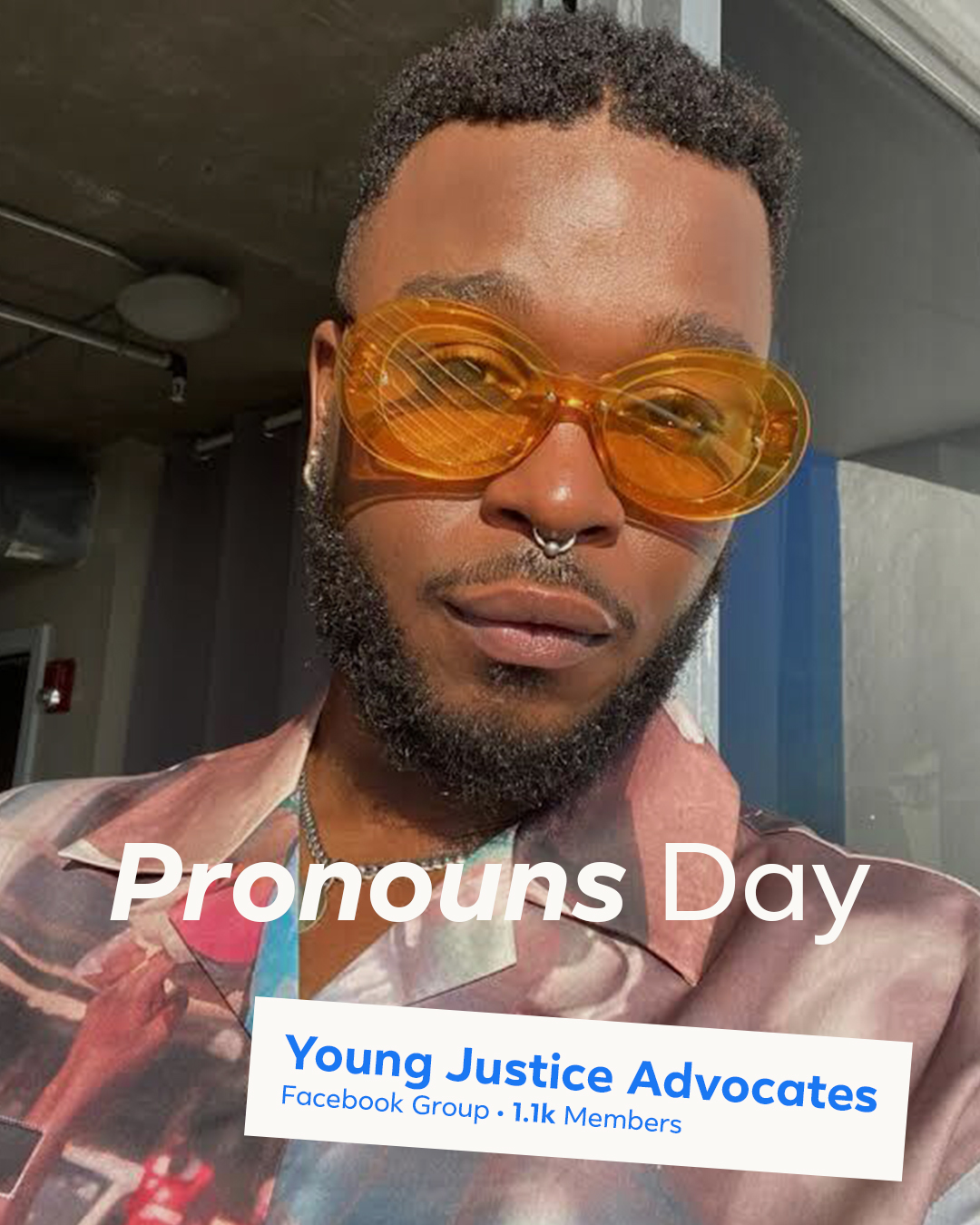1 pic. Rapper Cakes da Killa (@CAKESDAKILLA, he/him) of the ‘Young Justice Advocates’ Facebook Group doesn’t relate to a binary identity and thinks no else should either. #PronounsDay https://t.co/Nt8cTucY6U