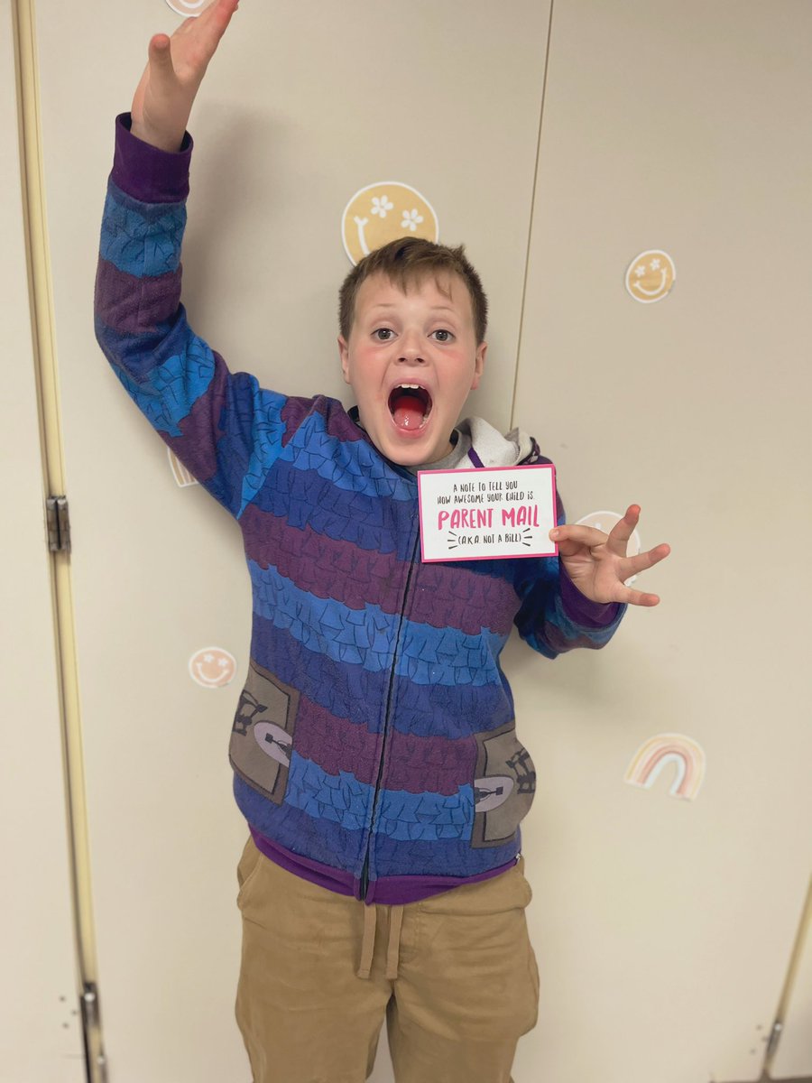 MrsCordianoELA's tweet photo. We LOVE when "Parent Mail" gets sent home! Nothing better than getting to share with families that their students are rockstars!! 🌟💌 #PositiveCommunication #ParentMail #MyStudentsAreAwesome #OneLuckyTeacher @StaffordTwpEd @INT_PRINCIPAL @KrDucker https://t.co/fUpdBeggE0