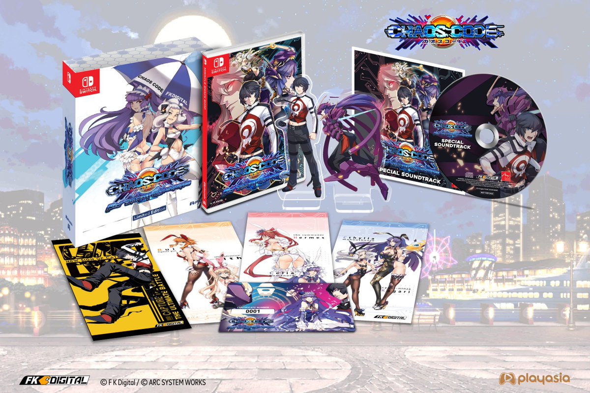 AToyCollections's tweet photo. 2D arcade fighter Chaos Code: New Sign of Catastrophe receives Limited &amp; Standard Edition for the Nintendo Switch, ships in December https://t.co/LocIimrD5F https://t.co/5WbVsmYsW5