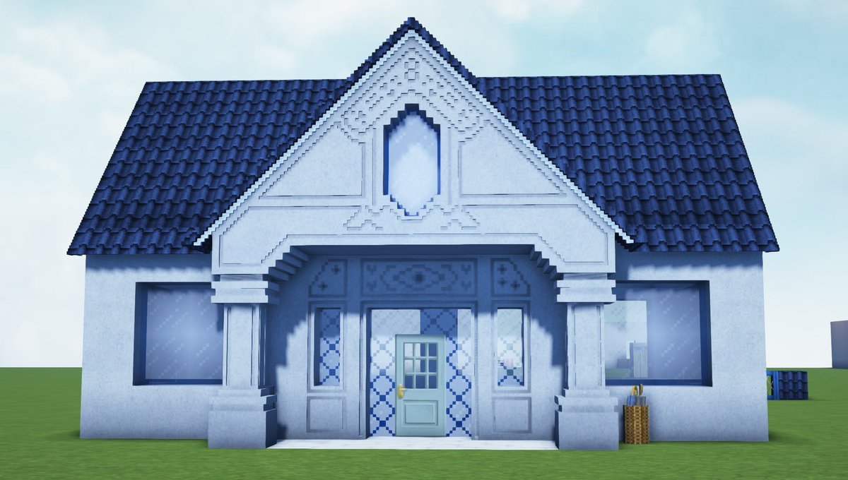 Firecrackled's tweet photo. Inspired after watching the #RatsSMP to build with chisels and bits again. Can't wait to finish the house on Friday at 8 PM EST! 

#minecraftbuilding https://t.co/5yQY37jhzM