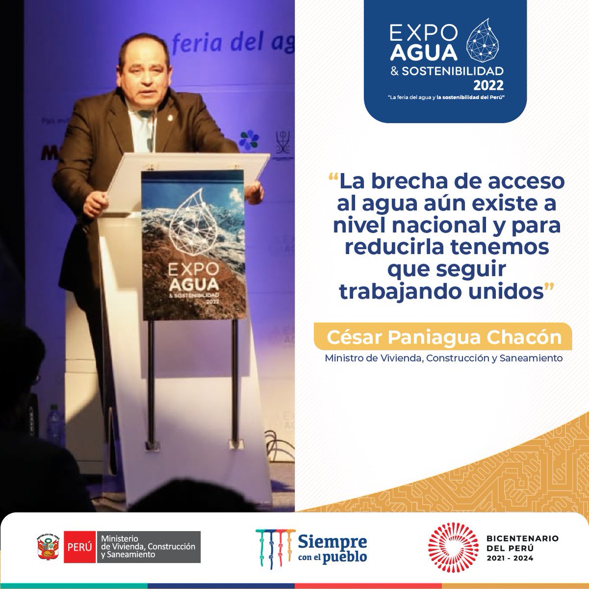 viviendaperu's tweet photo. ✅ ¡Trabajo articulado! 🤝 El ministro César Paniagua reafirmó el compromiso del Sector con el cierre de brechas en el acceso de agua potable. https://t.co/hcivaoXLzd https://t.co/aVUuFjkSIt