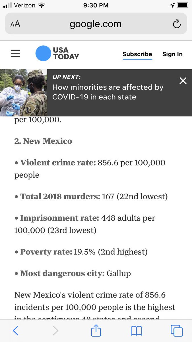 Longin4Reagan's tweet photo. @Michelle4NM Gaslighting bullshit as #NM under @GovMLG has the 2nd highest violent crime in the nation and #ABQ is 7th most violent city w a skyrocketing murder rate. ☠️☠️

#FireMLG to protect your family

#nmpol #NewMexico #ABQ 

@ABQschools @LCPSnet @SFPSdistrict @ABQJournal @thenewmexican https://t.co/ki6gnS2ec7