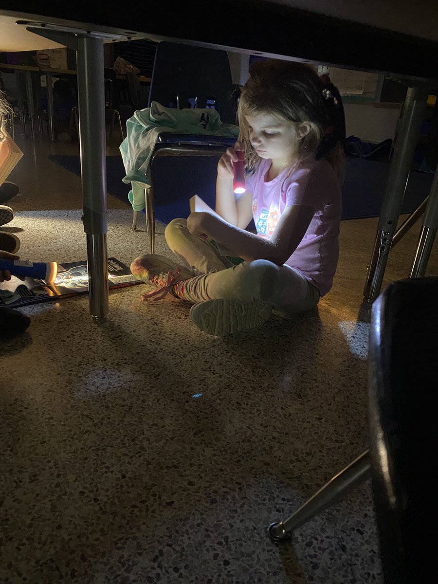 MeganTereshko's tweet photo. They “Beat the Teacher” and earned a class reward! 🔦📚Flashlight Reading📚🔦@RMESPrincipal @RedMill_AP @bozinale https://t.co/7U3JT9viPy