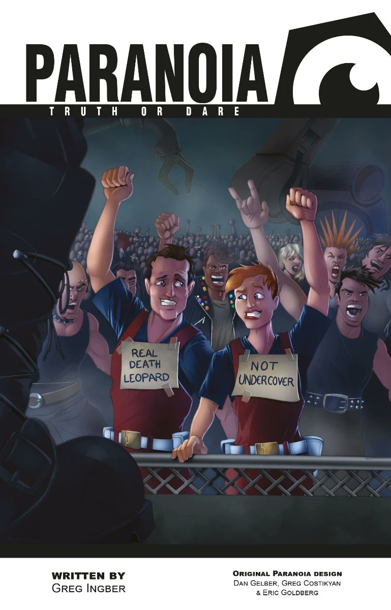 <a href="/GrymForge/">GrymForge</a> 's Chris Armstrong has come through for us again by running PARANOIA Sunday 4pm to 8pm!