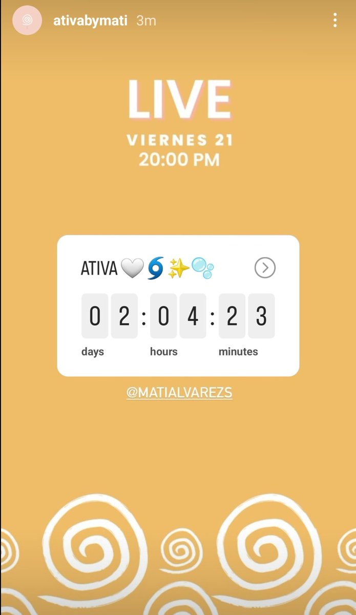 MKterez's tweet photo. Live de Mati el viernes!! 🥰 https://t.co/4aVlIJSsWW
