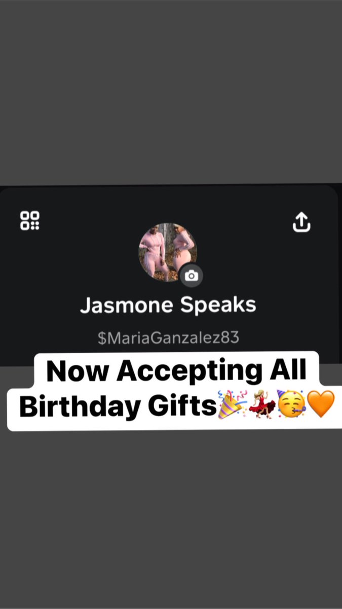 MariaGanzalez's tweet photo. Now Accepting Birthday Gifts🥳 https://t.co/lf9cjnwDh8