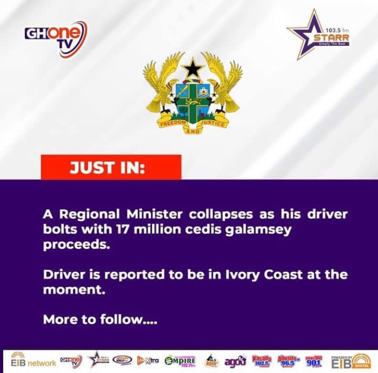 therealkofiking's tweet photo. Yo squad honestly I’m really glad the driver took the money . But we still need to know this regional minister coz he has to be brought to Justice . Everyone tag @NAkufoAddo to give out his name and also see to it that he is made an example of . #powertotheyouth #onevoice https://t.co/g6kTiJMf7n