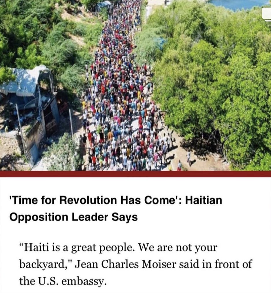 ricktoledo1917's tweet photo. U.S. and Canada are trying to dismiss this as “dangerous gangs”. Solidarity with the people of Haiti, down with U.S. Imperialism! https://t.co/LebNQEiaNM