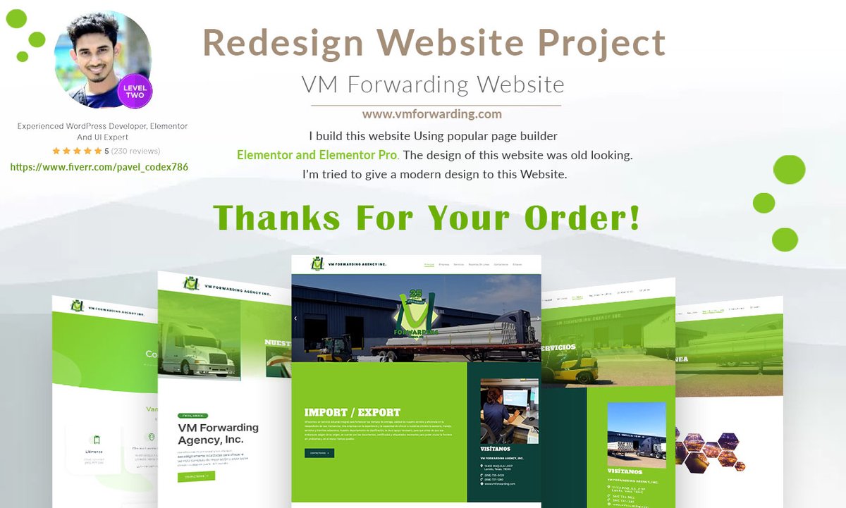 Pavel_Codex786's tweet photo. Hey, beautiful guys, It was my redesign website project for a cargo company.
How do you like it?❤️

Would you like to work together on a project?

Fiverr- https://t.co/RuXz1vdhYc
Upwork- https://t.co/z1nq3O6twY

#website #webdeveloper #wordpresswebsite #cargoservice #Retreeb https://t.co/doljceQZIU