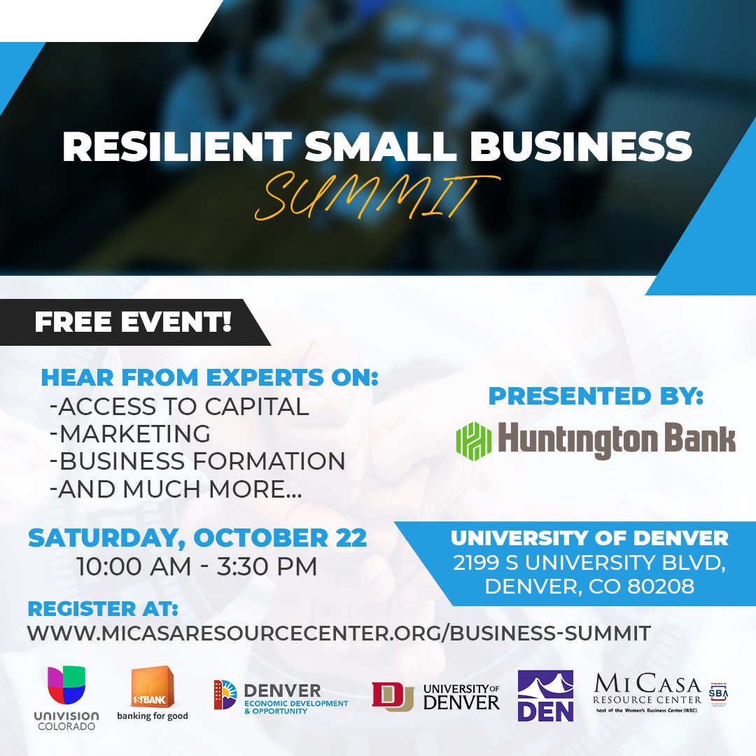 MiCasaColorado's tweet photo. Hear from #Community #experts that will share their #knowledge on access to capital, the newest marketing trends &amp; #tools; #business formation considerations &amp; so much more. Get the #resources to stay resilient &amp; thrive! #registernow: https://t.co/5LTFIhN14Z https://t.co/HBADBGXv2Q