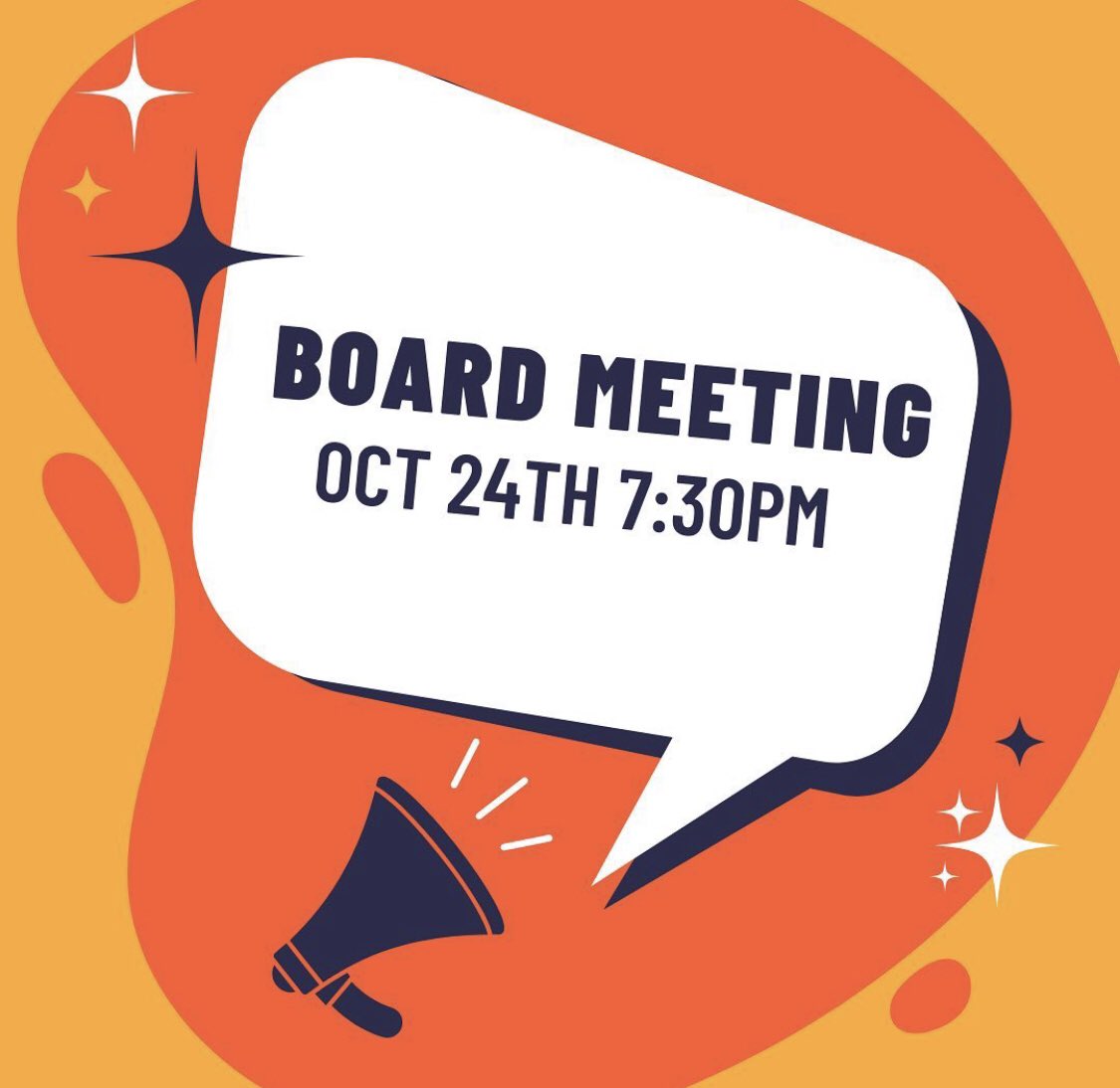 EHTLA's tweet image. October Board Meeting. Open to all EHTLA families.

Monday, 10/24 from 7:30-8:45 at the EHT Community Center